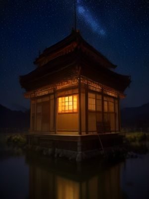 悬疑推理动漫封面，侦探少年站在夜晚城市屋顶，背景是满天星辰与城市灯火，神秘感十足