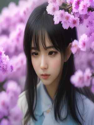 日本动漫新番封面，少年主角在樱花飘落的校园操场上奔跑，青春活力画风清新明亮
